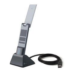 TP-Link AX1800 Wi-Fi 6 Dual Antennas High Gain Wireless USB 3.0 Adapter, Dual-Band, Auto Driver, MU-MIMO, Low- Latency, 1-Meter Cable, Supports Windows 10/11, Highly Secure WPA3 (Archer TX20U Plus)