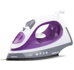 Havells Vapor 1250 Watts Steam Iron With Teflon Coated Sole Plate, Self Cleaning Function, Vertical & Horizontal Ironing & 2 Years Warranty. (Blue), Abs