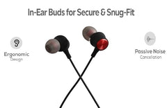 JGD Boom J4 Bluetooth Earphones with 13mm Drivers, Rich Music Experience, 20 Hours Playtime, Type C Fast Charging, Neckband Earphones with Magnetic earpiece,Voice Assistant and Mic (Blue)