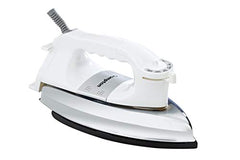 Crompton Rhino 1000-Watt Heavy weight Dry Iron with Non Stick Teflon Coating (White/Silver)