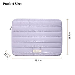 House of Quirk Laptop Sleeve Bag 13-14 Inch | Fashion Waterproof Soft Laptop Sleeve Case for Women & Girls | Lightweight Protective Computer Bag for Office, School & Travel (Purple)