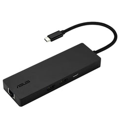 ASUS DC210 8-in-1 USB-C Dock, with 4K@60Hz HDMI 2.1, 100W PD, Gigabit Ethernet, USB-A & USB-C Ports, SD/MicroSD Reader, Braided Cable, – for All Type C Devices- MacBook,Laptop, Black, 2 Year Warranty