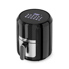 Faber 4L 1350W Digital Air Fryer | Fry, Bake, Roast | 85% Less Oil, 200°C Swirl Heating Technology |10-Preset Menu|Touch Control Interface| Auto Shut-Off |2 Yrs Comprehensive Warranty|Black