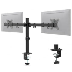 HIFFIN MS16 Monitor Stand, Gas Spring Single Monitor Arm for 32 Inch Screens, 2–10 kg Load Capacity, VESA 75x75 & 100x100 mm, Adjustable Monitor Desk Mount