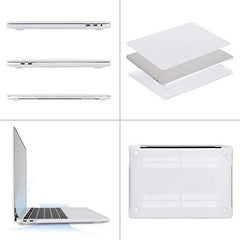 MOSISO Compatible with MacBook Pro 13 inch Case M2 2025, 2024, 2023, 2022-2016 A2338 M1 A2251 A2289 A2159 A1989 A1708 A1706, Plastic Hard Shell&Keyboard Cover&Screen Film&Storage Bag, Serenity Blue