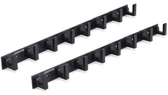 JAGGER JAG334 Wall Mounted Stainless Steel Wall Hooks for Hanging Cloth/Towel Hangers/Door Hangers/Hook Rail/Bthroom Hanger [ Combo Pack of 2 ] (Black, 6 PIN Hook)