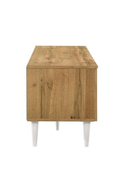 DeckUp Soneva Engineered Wood TV Unit (Wotan Oak & White, Matte Finish)