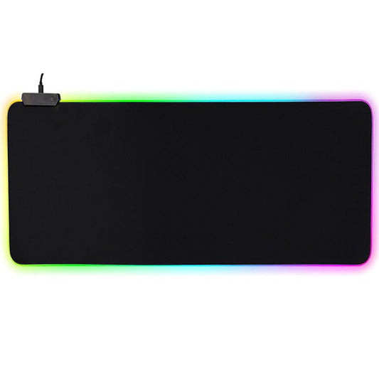 SYGA Black RGB Gaming Desk Pad Non Slip Rubber Base Soft & Smooth Microfiber(90CM*40CM)