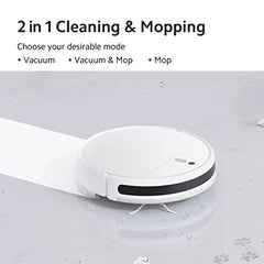 MI Xiaomi Robot Vacuum-Mop 2i, 2200 Pa Powerful Suction, 450 mL Large-Capacity Dustbin, Electronically-Controlled 270 mL Water Tank, Controls remotely via app, Alexa/GA Enabled, White