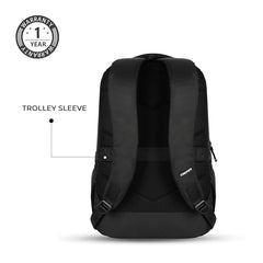 Gear Aspire 3 19"/35L Large Faux Leather Water Resistant Laptop Backpack | Casual Backpack | Daypack | Travel Backpack | College Bag For Men/Women (Brown - Brown)