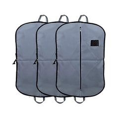 Kuber Industries Pack of 9 Coat Cover | Suit Covers with Zip for Men | Foldable Blazer Bags | Dustproof Storage Bag for Clothes | Grey