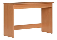 DeckUp Eden Home Engineered Wood Study Table and Office Desk (White, Matte Finish)
