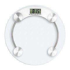 MCP Digital Glass Weight Machine For Body Weight Round Personal Weighing Scale For Home Use Bathroom Weighing Machine (Transparent), 180 Kilograms