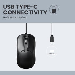 Perixx PERIMICE-209P Wired PS/2 Optical Mouse – Ambidextrous 3-Button Design, 1000 DPI Precision & 6-Ft Cable – Glossy Black for Legacy PCs & Industrial Systems