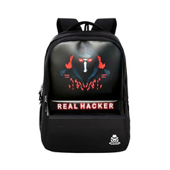 HACKER Laptop Backpack for Men & Women | Stylish Spider Printed Backpack | Durable School, College & Office Bag | Spacious Travel Backpack with Padded Laptop Compartment & Adjustable Straps