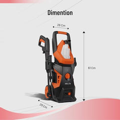 [2026 Enhanced Edition] IBELL WIND55 High Pressure Car Washer, 1800W Motor, 140 Bar Car Washer High Pressure Gun, 7.8 L/Min Flow, 5M Hose, Portable Pressure Washer, Incl 11 Accessories