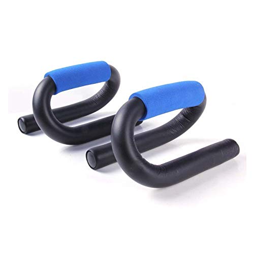 SYGA 1 Pair Push Up Bars Stand Press Pull with Antislip Foam Ergonomic Handles for Building Muscles Exercise Tool(Blue)