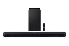 Samsung 320 W True 3.1.2ch Soundbar with Dolby Audio | Q-Symphony | Center, Up-Firing Speakers | HDMI eARC | Optical in | Bluetooth 5.3 | Wireless Subwoofer (HW-Q600H/XL, Titan Black)