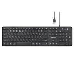 Perixx PERIBOARD-210 Wired Black Standard USB Scissor Switch US Layout Keyboard (Wired USB-C)