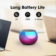 Mini Bluetooth Speaker, Portable Palm-Size Wireless Speaker for Outdoor Use, Compact and Easy to Carry