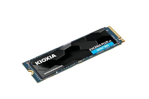 KIOXIA Former Toshiba Memory EXCERIA Plus G3 NVMe™ Internal SSD 1TB NVMe M.2 Type 2280 PCIe Gen 4.0 x 4 Gaming Storage, Read 5,000 MB/s, Equipped with BiCS Flash TLC|TBW 600|Japanese Brand