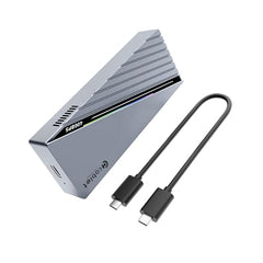 Cablet M.2 NVMe/NGFF SSD Enclosure USB 3.1 Gen2 10Gbps for 2242/2260/2280 M-Key/M+B Key PCIe SSD, Supports Dual Protocol NVMe and NGFF SSD, UASP Max 2TB, Aluminium Case