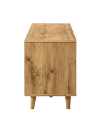 DeckUp Soneva Engineered Wood TV Unit (Wotan Oak & White, Matte Finish)
