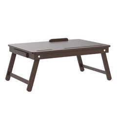 Dream Arts Shoppee Laptop Table Adjustable Foldable with i ped Stand/Mobile Stand One Drower (Blue & Black)