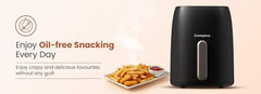 Crompton Ameo Edge 5L Digital Air Fryer, NutriGuard Technology, 10 Preset Menus, Interactive Digital Display, SilentPro Technology, Edge-to-Edge Design,1 Year Warranty (ACGAF-AMEO EDGE 5L)