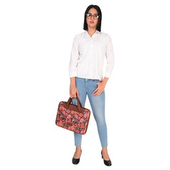 Tabelito Laptop Sleeve Bag 13" to 15.6 inch for Women Jute and Vegan Leather Office Everyday Handbags