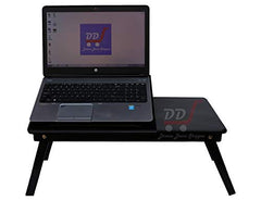 DDS Dream Decor Shoppee Wood Portable Laptop Table Adjustable Height With 1 Drawer (Blue)