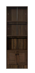 DeckUp Noordin Book Shelf and Display Unit (Walnut, Matte Finish)