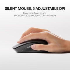 Rapoo 9010M Multi Device Wireless & Bluetooth Keyboard & Mouse Combo, White