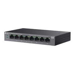 TP-Link LS108GP 8-Port Gigabit Desktop Ethernet Switch with 8-Port PoE+, 62 W PoE Budget, PoE Auto Recovery, Plug & Play, Metal Casing, Ideal for IP Surveillance & Network Security