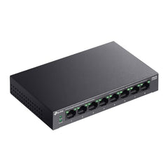 TP-Link LS108GP 8-Port Gigabit Desktop Ethernet Switch with 8-Port PoE+, 62 W PoE Budget, PoE Auto Recovery, Plug & Play, Metal Casing, Ideal for IP Surveillance & Network Security
