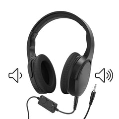 Hama Fun C USB-C Wired On-Ear Headphones with Microphone | 40mm Drivers, In-Line Remote, Adjustable Headband, Stereo Sound for Smartphones, Calls & Music, Black 5 Years Warranty