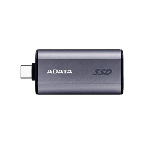 ADATA SC750 2000GB Portable External SSD – USB-C 3.2 Gen2 High Speed (1050MB/s), Compatible with Windows, Mac, Android & Game Consoles (SC750-2000G-CCBK) Black