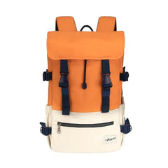 F Gear Canyon 18L Premium Canvas Laptop Backpack|Water-Resistant Fashionable Travel, Office & College Bag, Padded Laptop & Tablet Sleeves Fits Upto 17 Inch Laptop|Men & Women (Cosmic Orange)