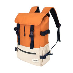 F Gear Canyon 18L Premium Canvas Laptop Backpack|Water-Resistant Fashionable Travel, Office & College Bag, Padded Laptop & Tablet Sleeves Fits Upto 17 Inch Laptop|Men & Women (Cosmic Orange)