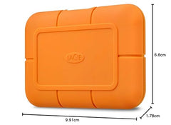 LaCie Rugged SSD Pro 1TB Solid State Drive - USB-C Thunderbolt 3, Drop Shock Dust Water Resistant, for Mac and PC Computer Desktop Laptop, 1 Mo Adobe CC (STHZ1000800)