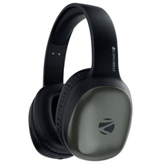 Zebronics Thunder Pro (2026 Upgrade) Wireless Headphones, BT v6.0, Up to 60h Playback, Dual Pairing, 40mm Drivers, ENC, Gaming Mode, Deep Bass, AUX & microSD, Rapid Charging (Black)