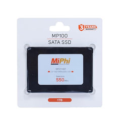 MiPhi MP100 SATA 1TB, Up to 550MB/s, 2.5 Inch/7 mm, 3Y Warranty, Internal Solid State Drive (SSD)