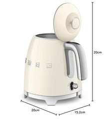 Smeg 0.8L Electric Kettle 1400W, Original Italian Brand, Patented Smeg Red Color, Highest Food Grade Stainless Steel Full Body, Soft Lid Opening System, Luxury 50's Style KLF05RDEU