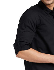 Amazon Brand - Symbol Men's Pack of 2 Cotton Casual Shirt| Regular Fit | Plain | Full Sleeve | Available in Plus Sizes