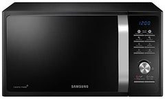 Samsung 28L Multi Spit, Convection Microwave Oven (MC28A6035QS/TL, Silver, Various Cooking Modes, Eco Mode, Hotblast, Crusty Plate, Wire Rack, Slim Fry, Ceramic Enamel Cavity with 10 year warranty)