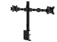 amazon basics Dual Monitor Stand - Height-Adjustable Arm Mount, Steel (Self Installation)