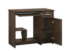 DeckUp Plank Giona Engineered Wood Study Table and Office Desk (Walnut and White, Matte Finish)