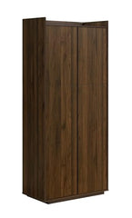 DeckUp Anya Engineered Wood 2-Door Wardrobe/Almirah (Walnut, Matte Finish)