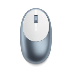 SATECHI M1 Wireless Bluetooth Mouse, USB-C Rechargeable, Compact, Silver