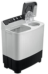 Samsung 10.5 kg, 5 star, Semi-Automatic Top Load Washing Machine (WT10C4260GG/TL, Air Turbo Drying, Light Gray,)